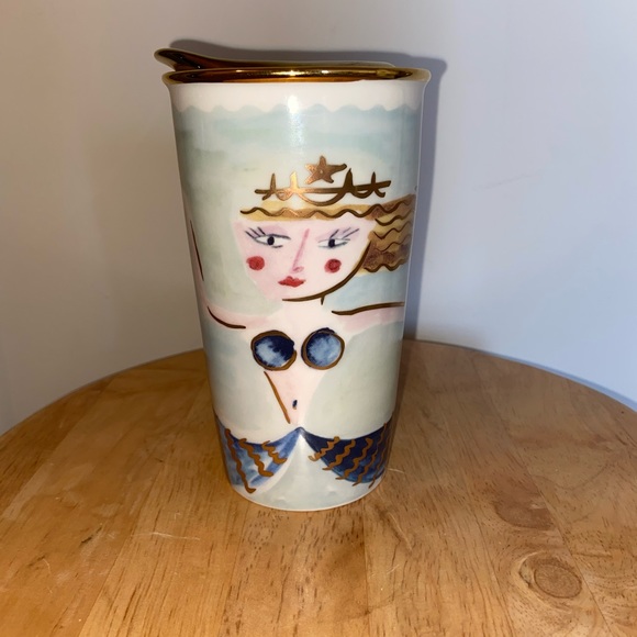 2014 Starbucks Siren Mermaid Travel Mug Like New